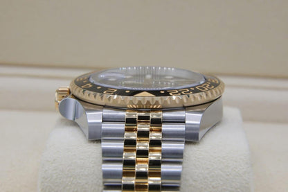Rolex GMT-Master II 126713GRNR Two-Tone Yellow Gold Black Dial Jubilee