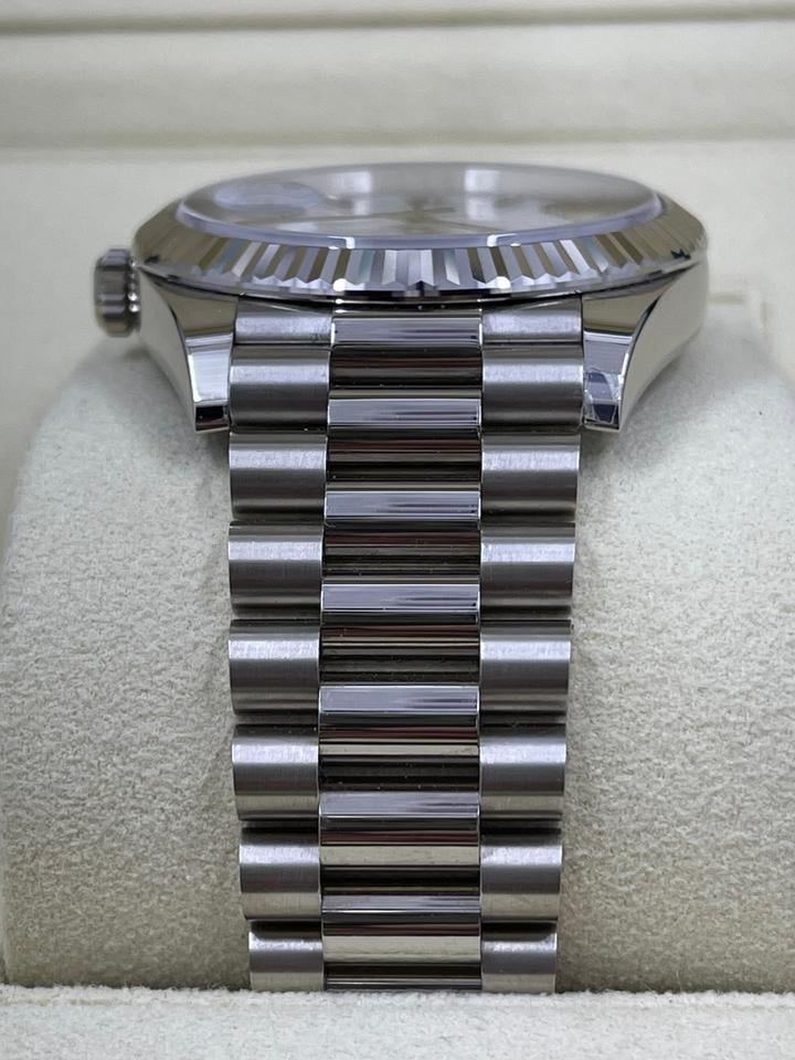 Rolex Day-Date 40 228239 White Roman White Gold President