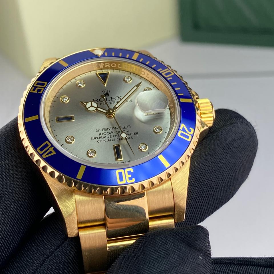Submariner Date 16618 gray Serti diamond dial image 14