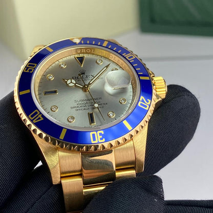 Submariner Date 16618 gray Serti diamond dial image 14
