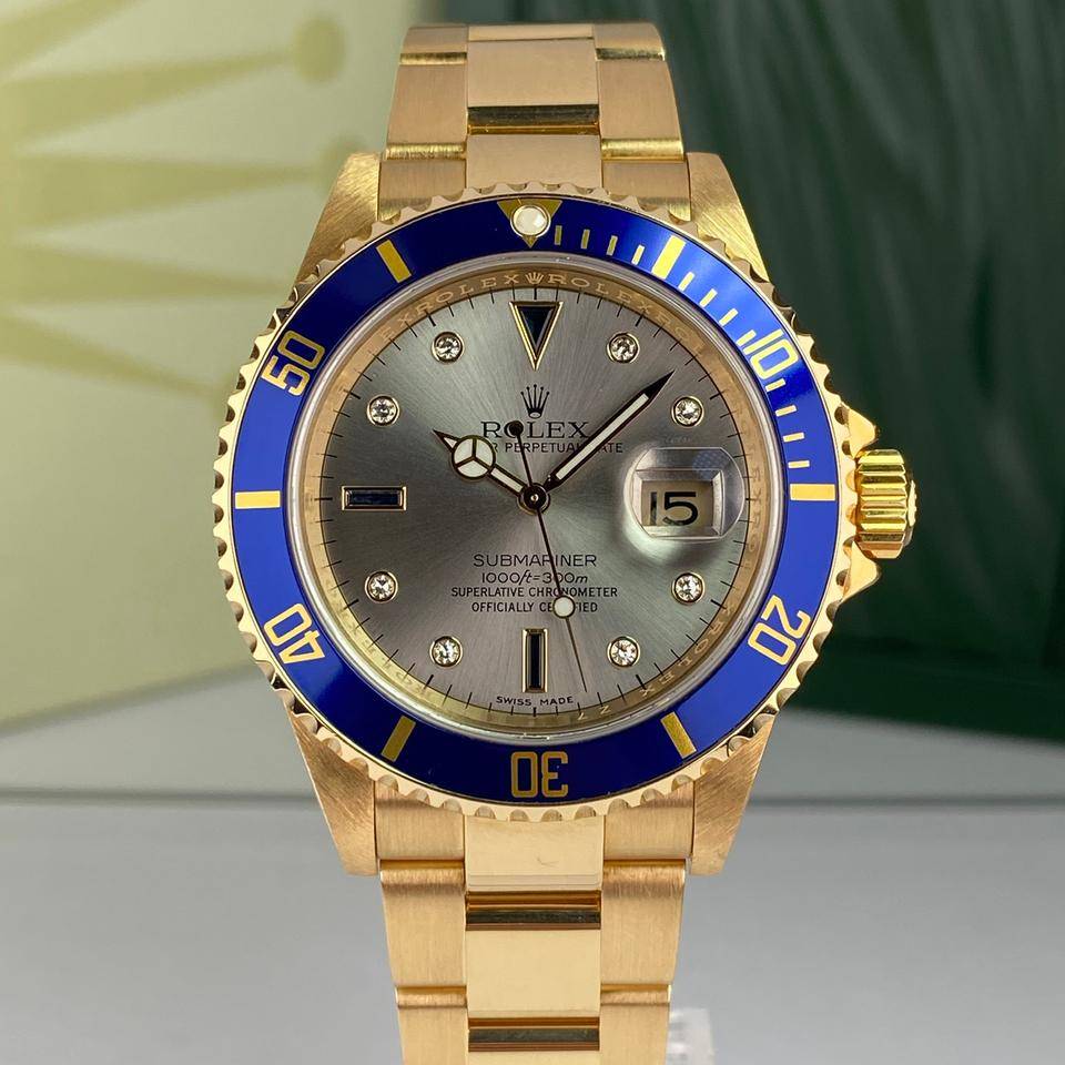 Submariner Date 16618 gray Serti diamond dial image 2