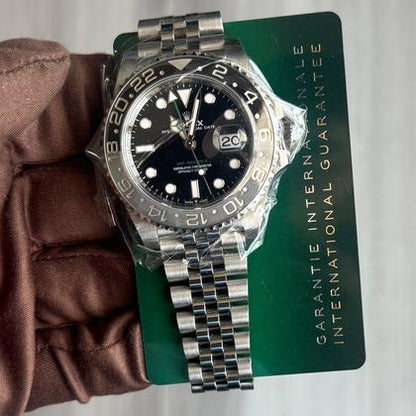 Rolex GMT-Master II 126710GRNR Black Dial Steel Jubilee Bracelet