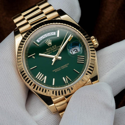 Rolex Day-Date 40 "Money Green" 228238 Yellow Gold Green Dial