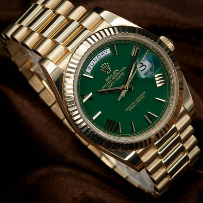 Rolex Day-Date 40 "Money Green" 228238 Yellow Gold Green Dial