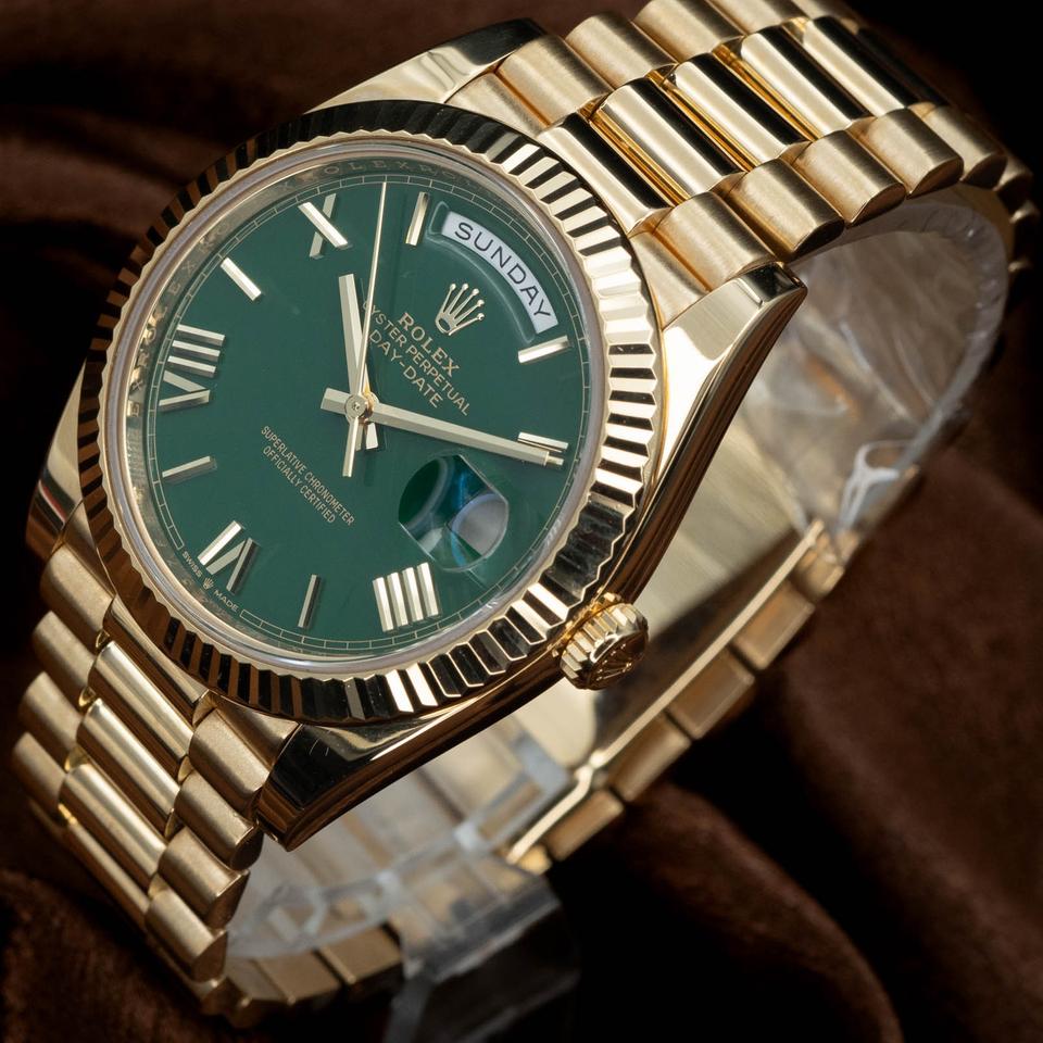 Rolex Day-Date 40 "Money Green" 228238 Yellow Gold Green Dial