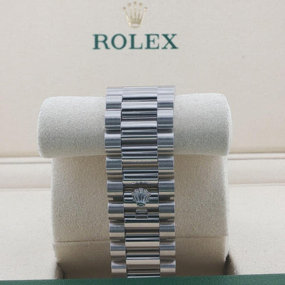 Rolex Day-Date 40 228396TBR Platinum Ice Blue Baguette Diamond Dial