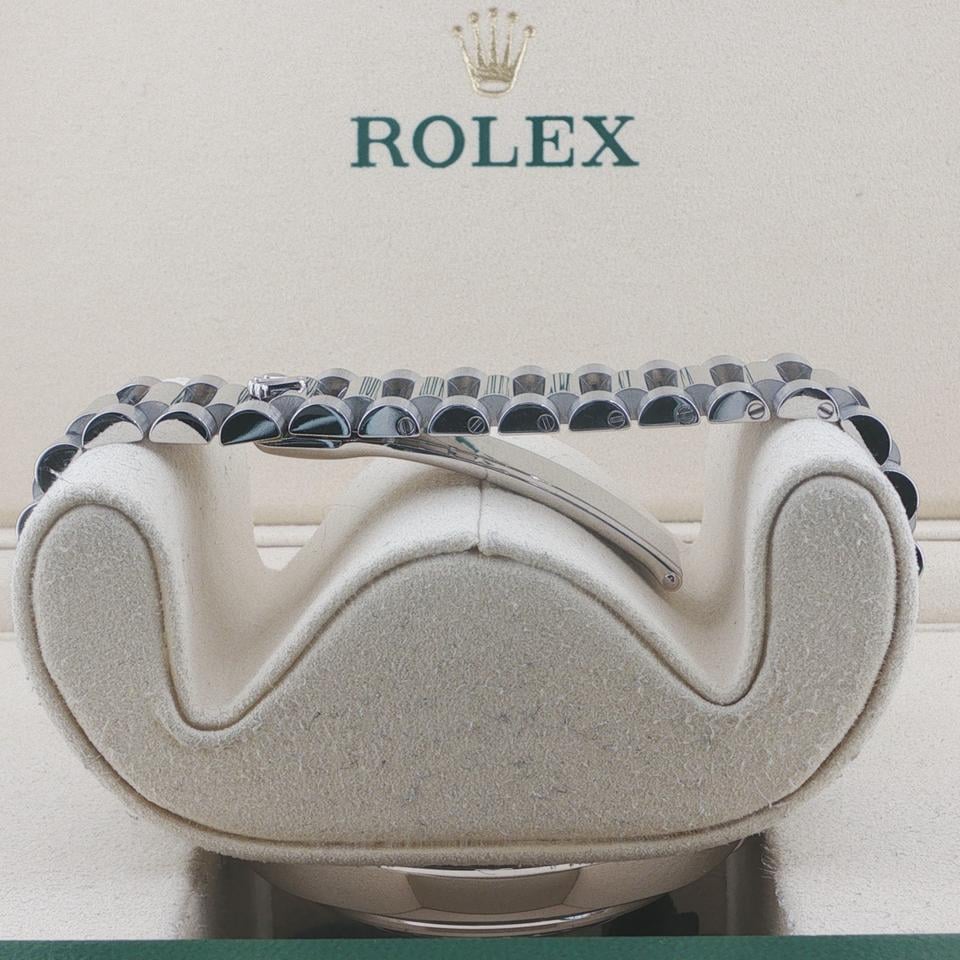 Rolex Day-Date 40 228396TBR Platinum Ice Blue Baguette Diamond Dial