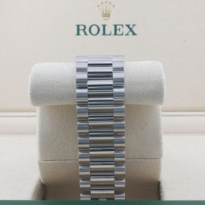 Rolex Day-Date 40 228396TBR Platinum Ice Blue Baguette Diamond Dial