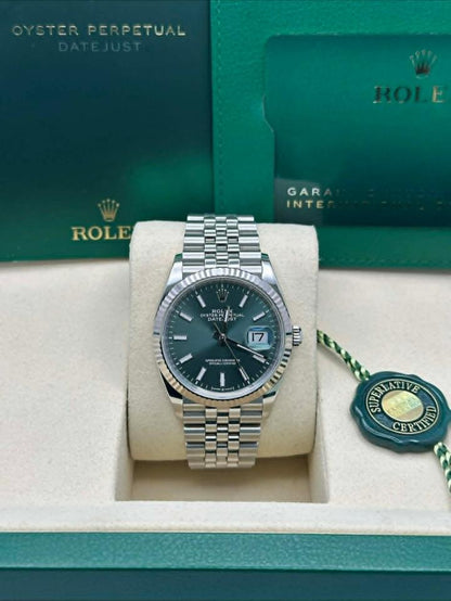 Rolex Datejust 36 Mint Green Jubilee Bracelet 2025