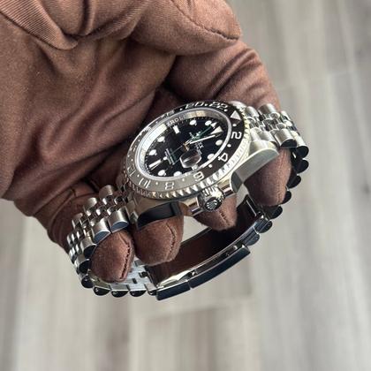 Rolex GMT-Master II 126710GRNR Black Dial Steel Jubilee Bracelet