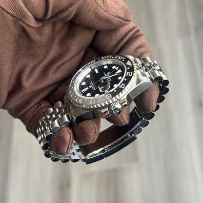 Rolex GMT-Master II 126710GRNR Black Dial Steel Jubilee Bracelet