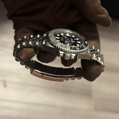 Rolex GMT-Master II 126710GRNR Black Dial Steel Jubilee Bracelet