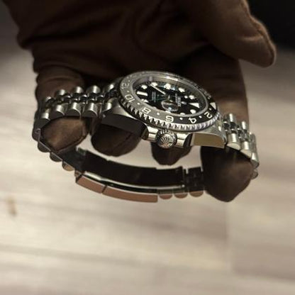 Rolex GMT-Master II 126710GRNR Black Dial Steel Jubilee Bracelet