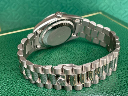 Rolex Day-Date 36 18239 A-Series Silver Diamond Dial