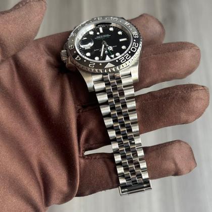 Rolex GMT-Master II 126710GRNR Black Dial Steel Jubilee Bracelet
