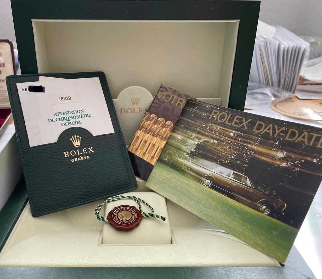 Rolex Day-Date 36 18239 A-Series Silver Diamond Dial
