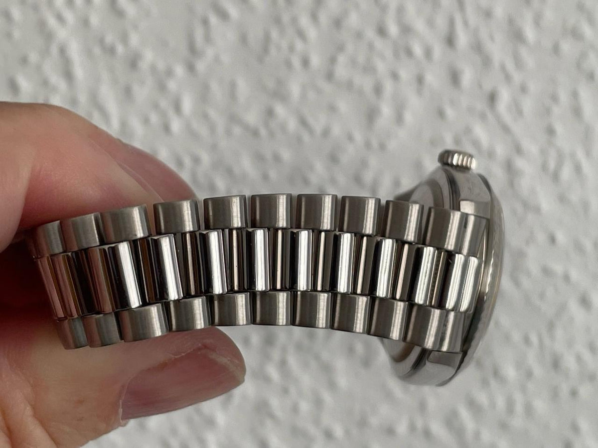 Rolex Day-Date 36 18239 A-Series Silver Diamond Dial